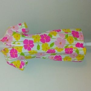 Neon Flower Print Dress